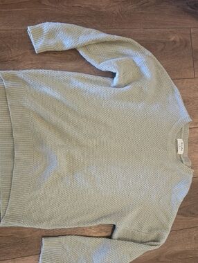 Zenana Outfitters Light Sage Crewneck Knit Sweater